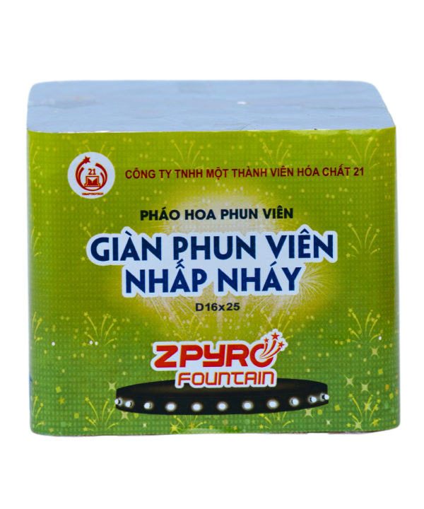 Dàn Pháo Hoa Bộ Quốc Phòng -Phun Viên Nhấp Nháy Lẻ