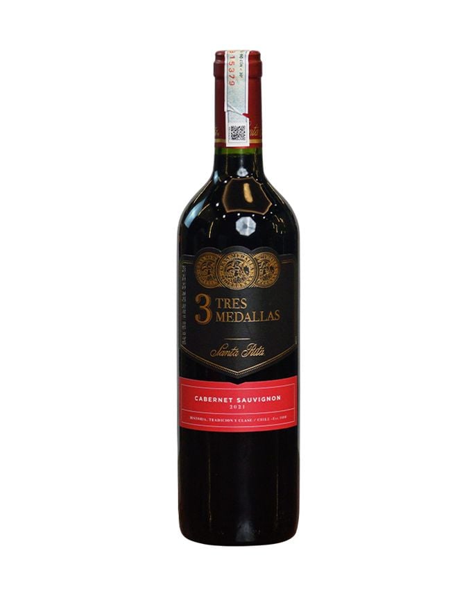 Rượu vang đỏ Chile Santa Rita 3 Tres Medallas Cabernet Sauvignon