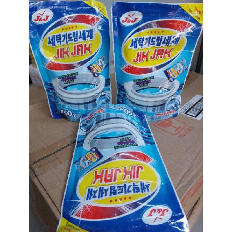 bịch bột tẩy lòng vệ sinh máy giặt hàn quốc 450g