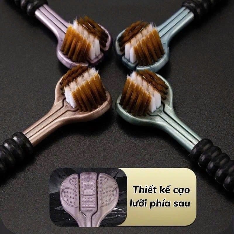 Set 4 Bàn Chải 3 Chiều Siêu Hot, Hộp 4 Cây Bàn Chải Đa Năng