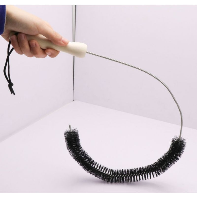 Bàn Chải Vệ Sinh Máy Giặt Cán Gỗ Đầu Uốn Dẻo Linh Hoạt