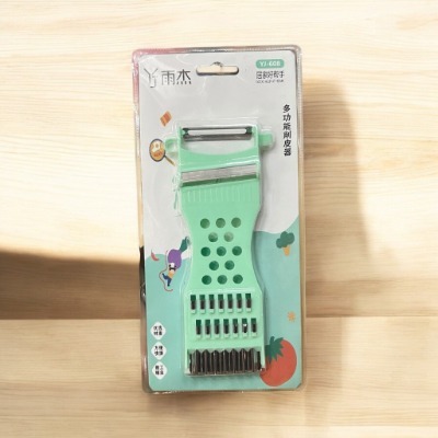 ( BÀO 608 ) Dụng cụ bào cắt rau củ đa năng, Dao Bào Đa Năng 5in1 Hai Đầu Lưỡi Thép Không Gỉ - Gọt Vỏ, Thái Sợi, Tạo Hình
