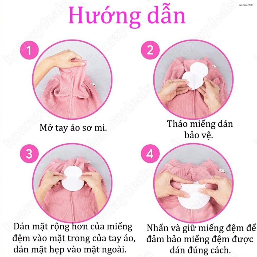 set 10 miếng dán thấm mồ hôi, Miếng Dán Thấm Hút Mồ Hôi Diệt Khuẩn Tốt