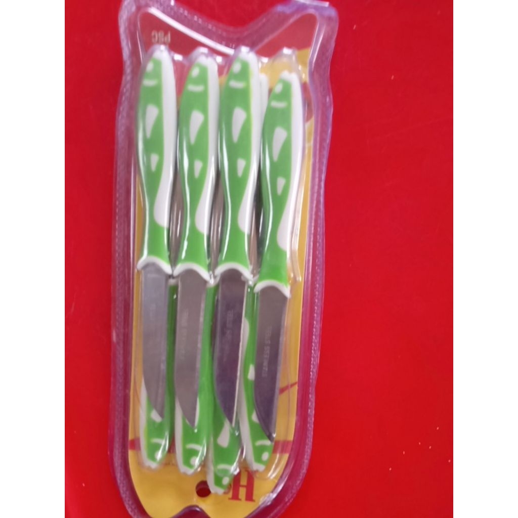 Vỉ 12 Dao Có Hoạ Tiết, Dao Gọt Tỉa Trái Cây Đa Năng