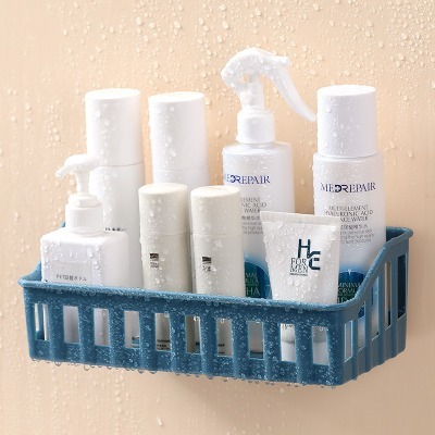 kệ nhựa dán tường để đồ nhà tắm có lỗ thoát nước loại lớn. Kệ Đa Năng Gắn Tường Phòng Tắm