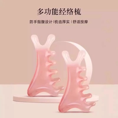 lược massage bằng nhựa màu ngọc, lược Massage Da Đầu Kinh Tuyến Nữ Dụng Cụ Tiện Dụng Chuyên Dụng