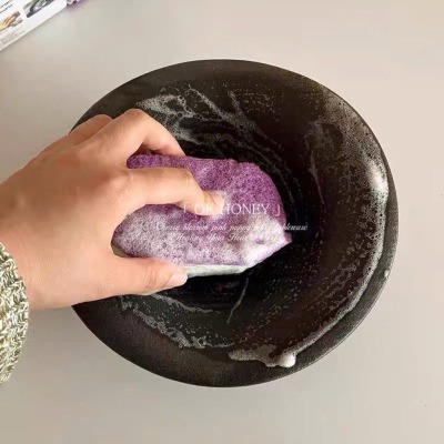 set 3 miếng rửa chén esponjas 002, miếng bọt biển cọ rửa chén, bát, xoong nồi tiện lợi mẫu mới