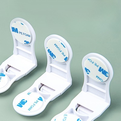 KHÓA TỦ CHỮ L, Khóa Cửa Tủ Lạnh Chữ L Chốt Cài Tủ Quần Áo Ngăn Kéo Chống Kẹt Tay An Toàn Cho Bé