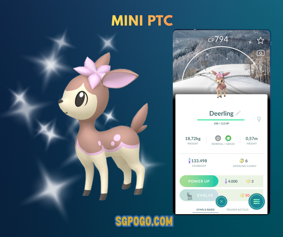 Shiny Deerling Winter✨Pyeochang Background✨