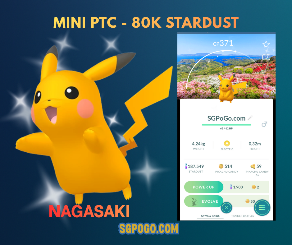 Shiny Pikachu Stamp Rally Nagasaki Background