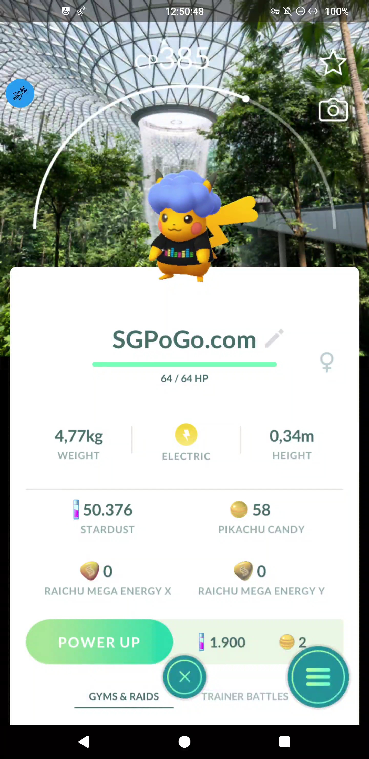 Shiny Pikachu — PokéXciting! Location Background