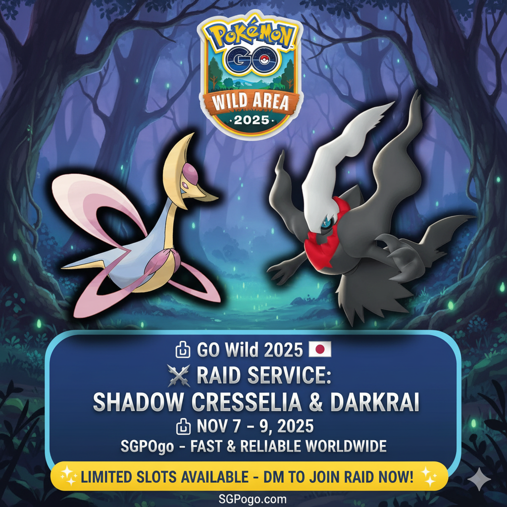 Raid service: Shadow Darkrai & Cresselia