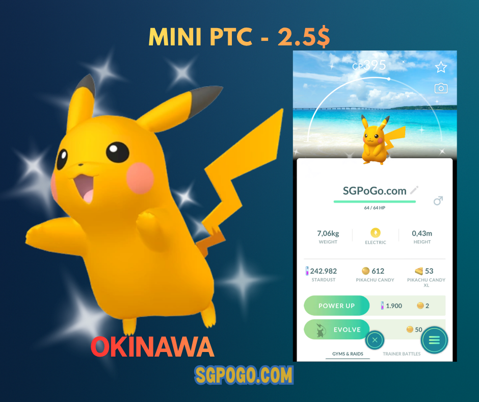 Shiny Pikachu Stamp Rally OkinawaBackground