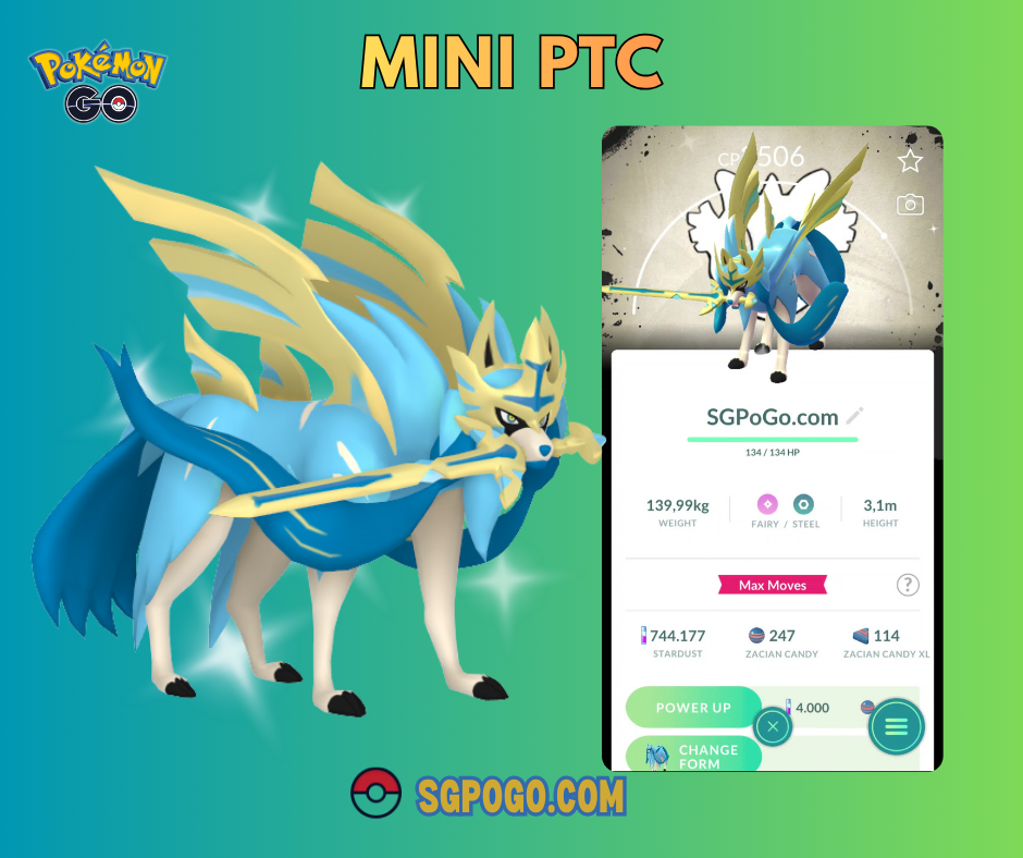Shiny Crowned Zacian✨2026 Go Fest Global Special Background✨