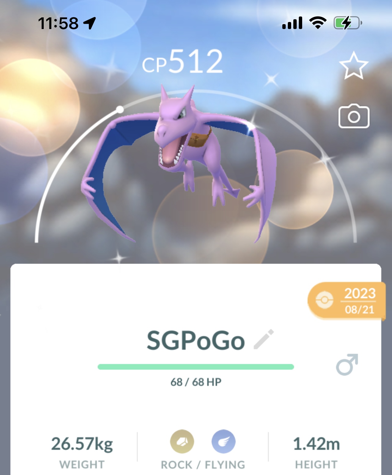 Shiny costume Aerodactyl Satchel