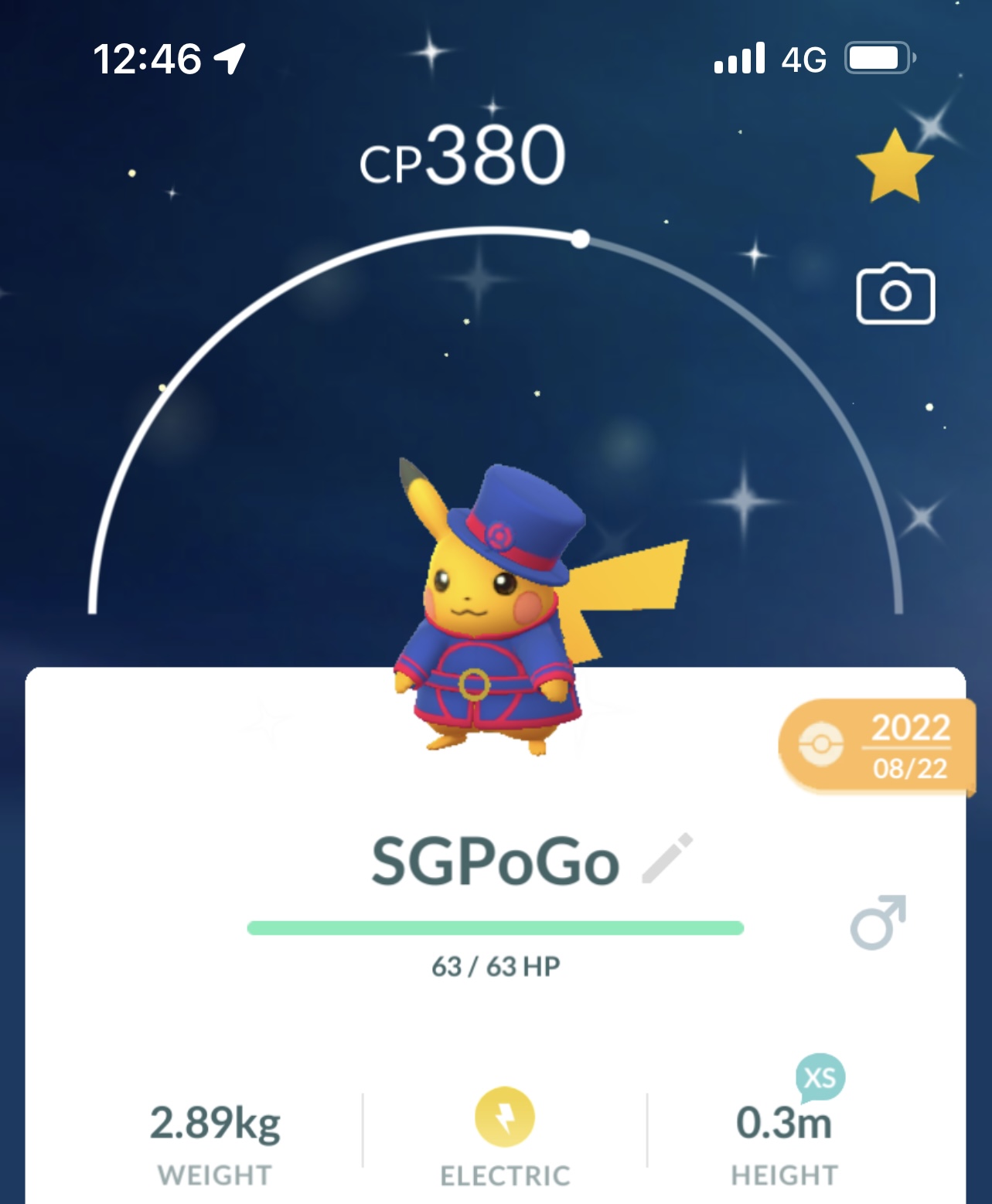 Shiny World Championships 2022 Pikachu