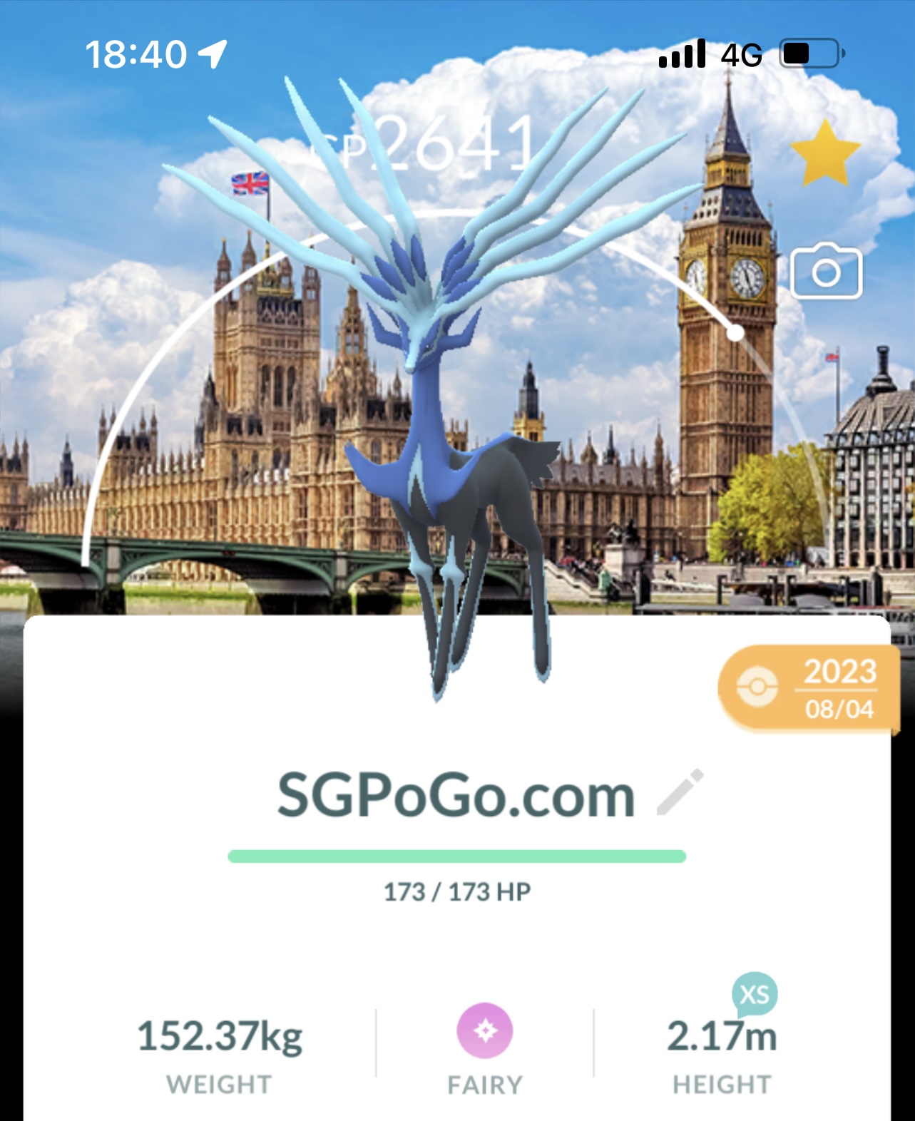 Xerneas with London Background (Go Fest 2023)