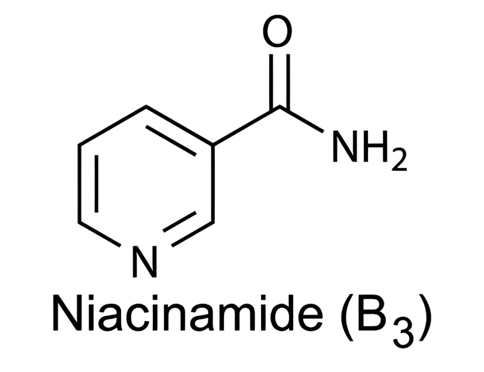 What is the effect of Niacinamide in cosmetics?
