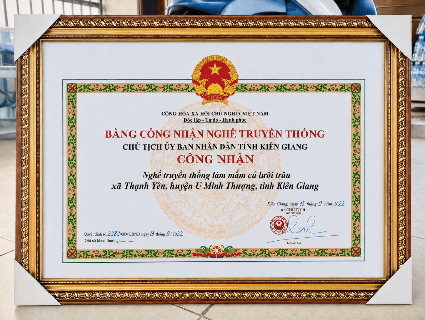 Chứng nhận đăng ký nhãn hiệu 1