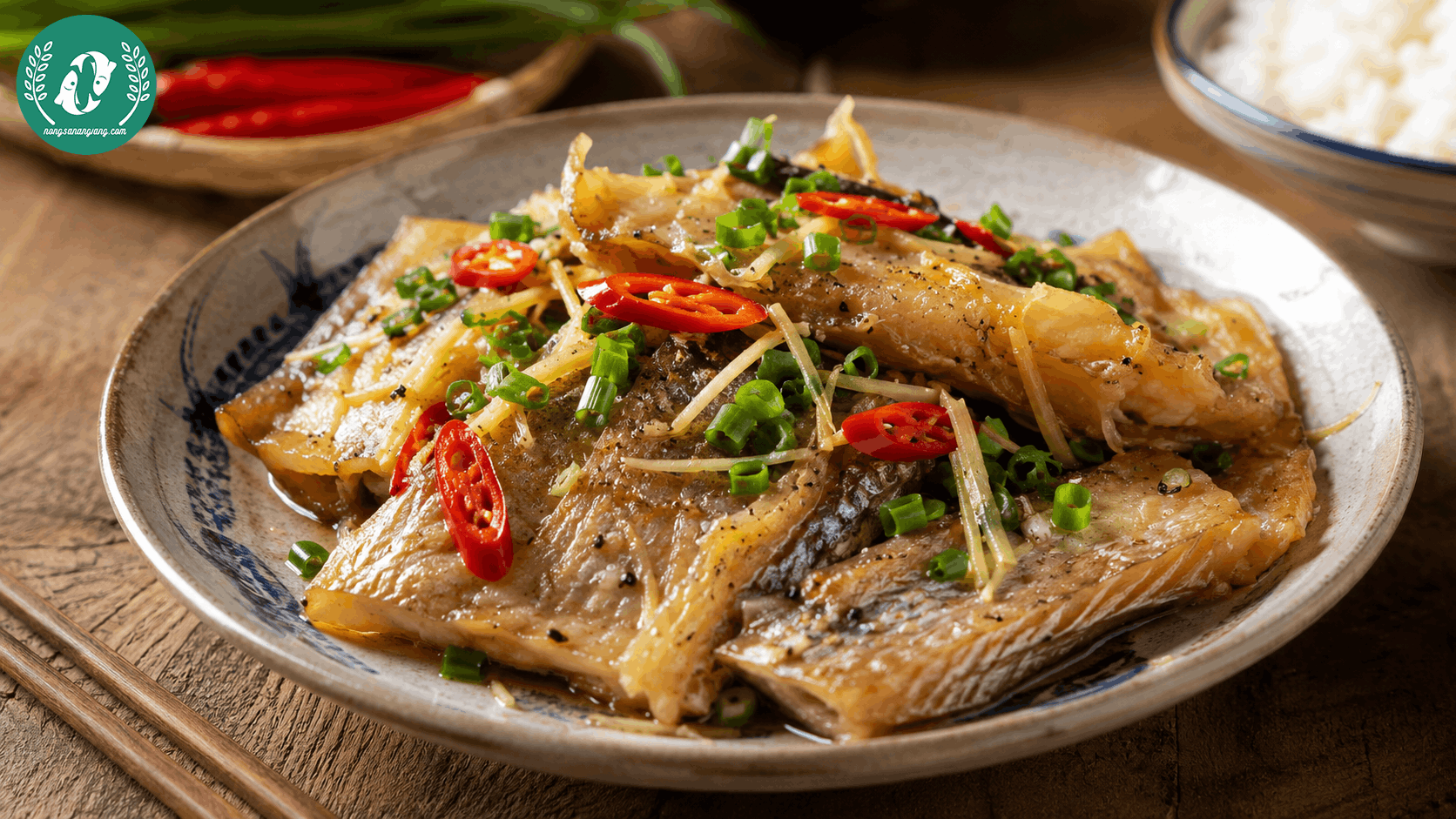 Khô Cá Tra Phồng Chưng Gừng