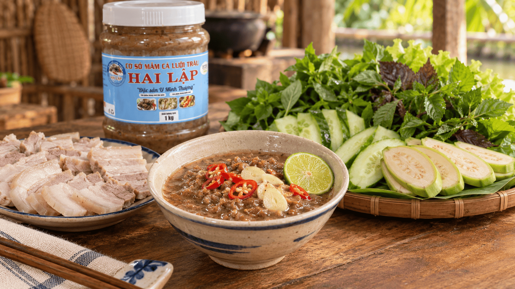 Mắm cá lưỡi trâu, cơm miền Tây