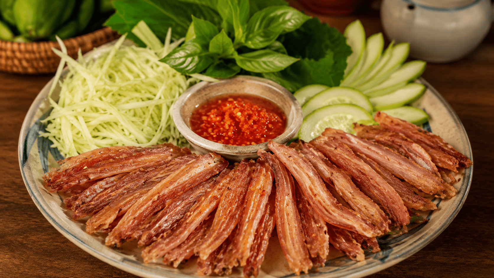 gỏi khô rắn