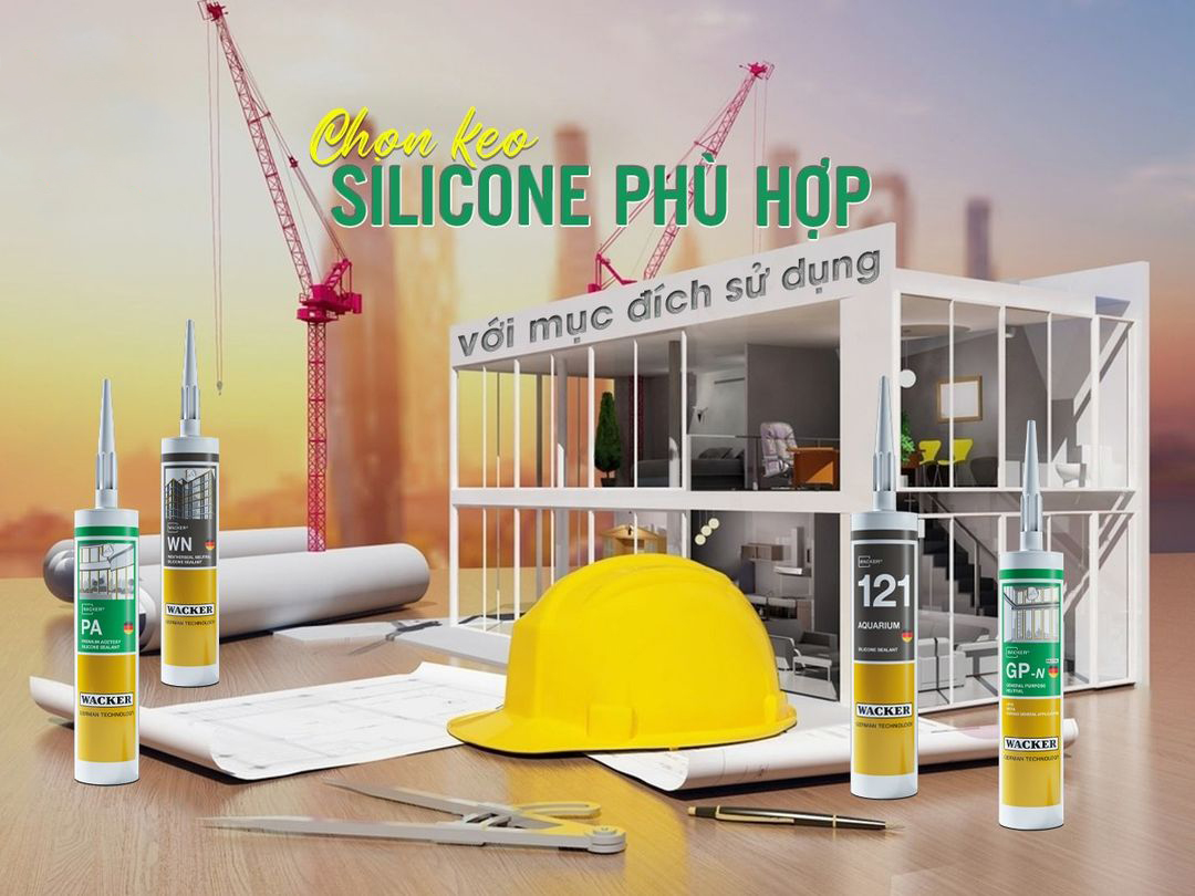 Cách lựa chọn keo silicone phù hợp cho cửa nhôm kính