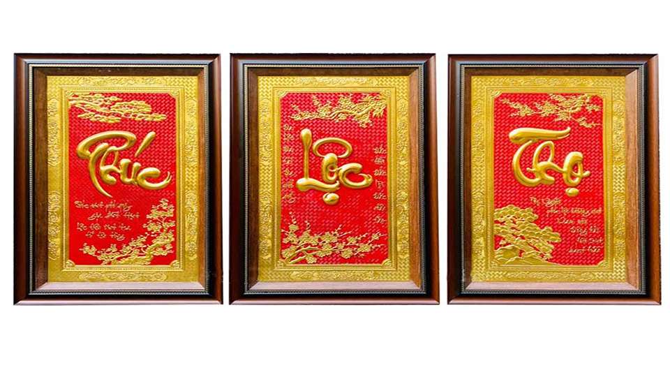 Tranh Thư Pháp Phúc Lộc Thọ - Tâm Điểm Của Sự An Lành Và Thịnh Vượng