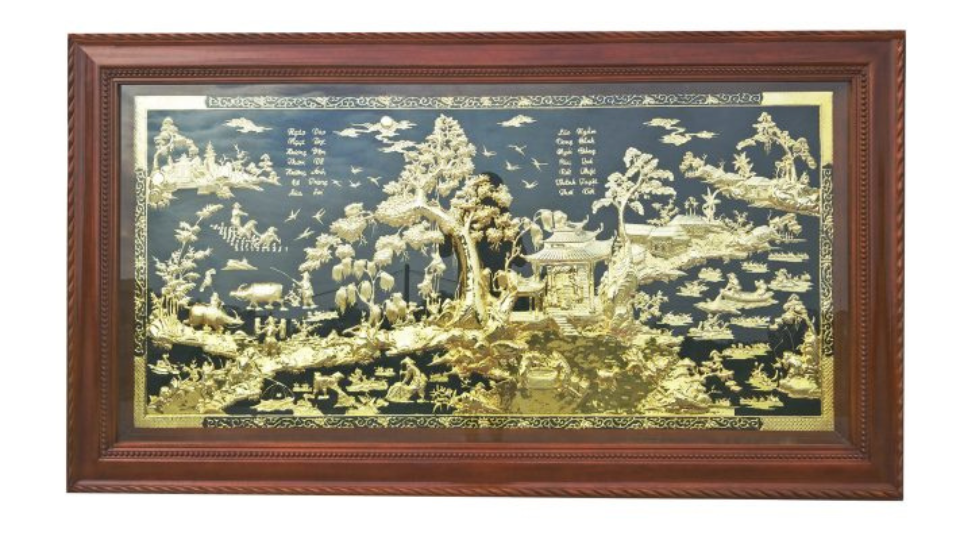 Đẳng Cấp Không Gian Sống Với Tranh Mạ Đồng Phong Thủy Độc Đáo