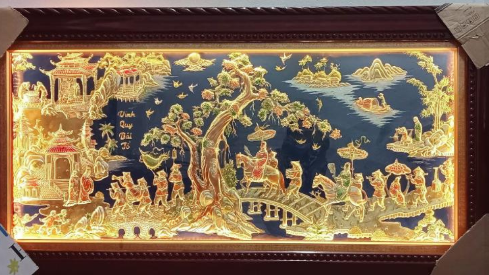 Tranh Đồng Tỏa Sáng, Đón Tài Lộc, Thuận Buồm Xuôi Gió Mãi Mãi