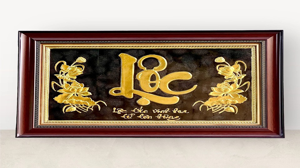 Vẻ Đẹp Vượt Thời Gian Của Tranh Đồng Chữ Lộc: Tinh Hoa Nghệ Thuật Mang Đến Phúc Lộc Dồi Dào