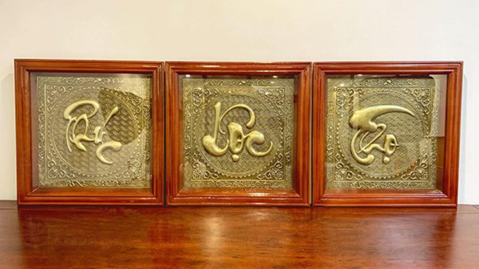 Tranh Đồng Chữ Phúc Lộc Thọ  – Biểu Tượng Hạnh Phúc, Giàu Sang Và Trường Thọ