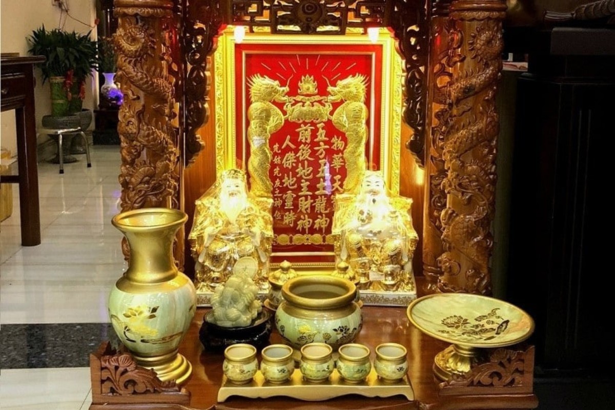 Bàn Thờ Thần Tài Đồng-Cửu Diệu Thiên