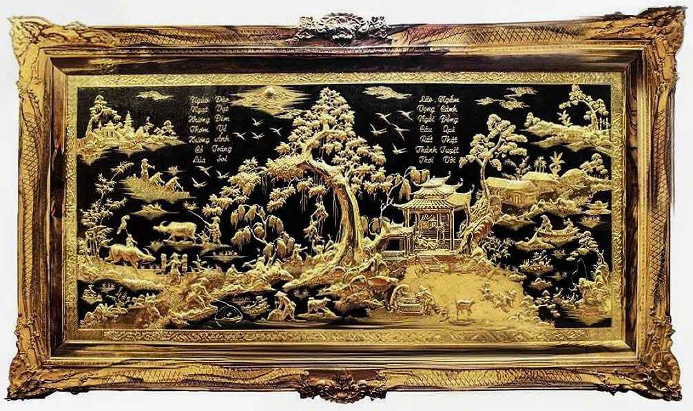 Nguồn Gốc Tranh Đồng Dát Vàng-Cửu Diệu Thiên