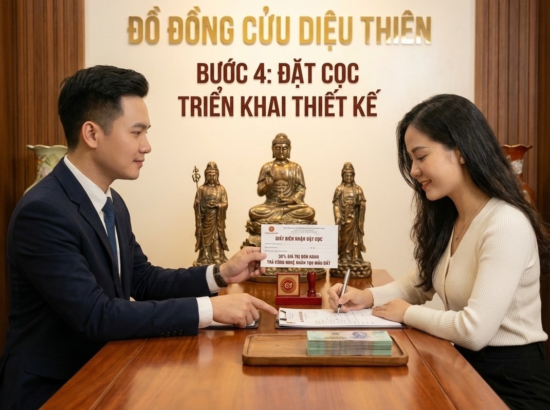 Đặt Tượng Truyền Thần Bằng Đồng Cao Cấp