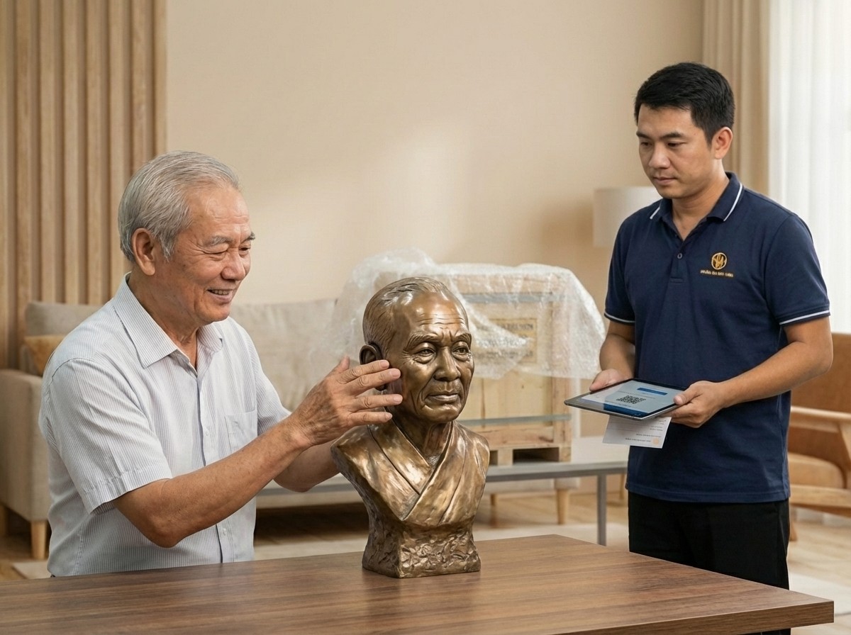 Quy Trình Đặt Đúc Tượng Đồng Truyền Thần Cao Cấp