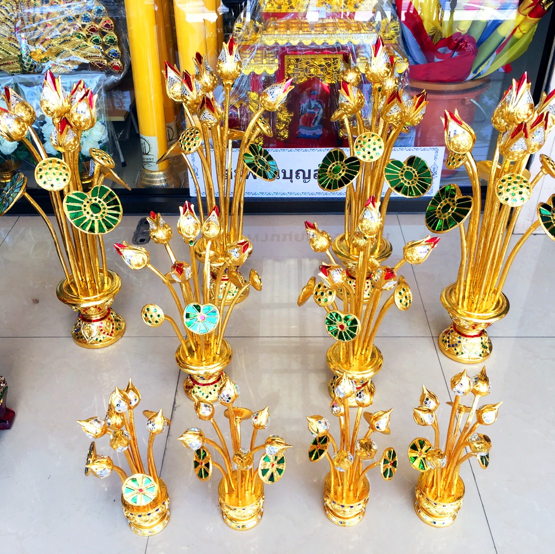 Hoa Sen Mạ Vàng Đồng - Cửu Diệu Thiên