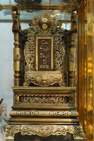 Ngai Thờ Chạm Khắc Đồng - Cửu Diệu Thiên 