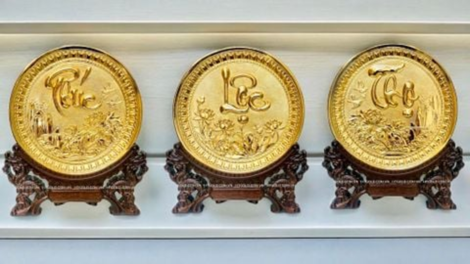 Tranh Phúc Lộc Thọ - Cửu Diệu Thiên