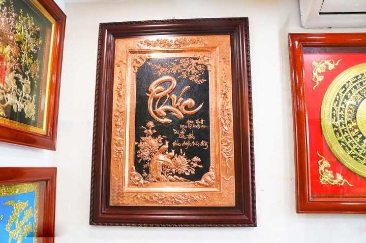 Tranh Đồng Chữ Phúc - Cửu Diệu Thiên