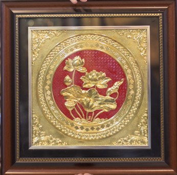 Tranh Hoa Sen Đồng  -  Cửu Diệu Thiên 