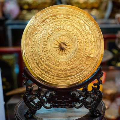 Trống Đồng Mạ Vàng - Cửu Diệu Thiên