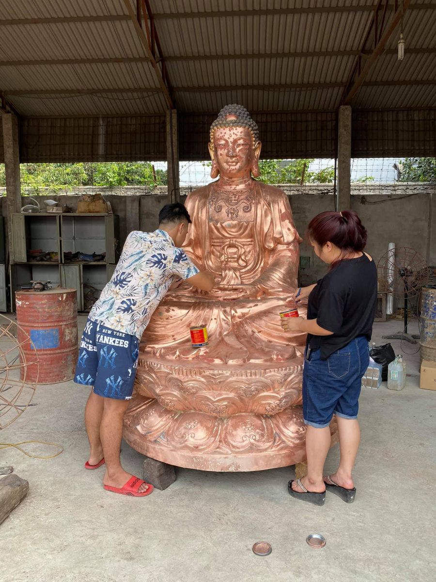 Tượng Phật Bằng Đồng - Cửu Diệu Thiên