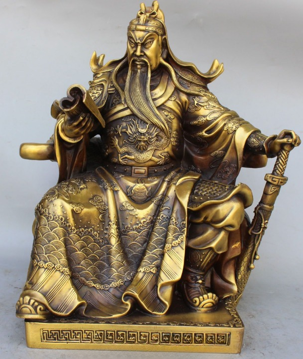 Tượng Đồng Quan Công Đọc Sách-Cửu Diệu Thiên