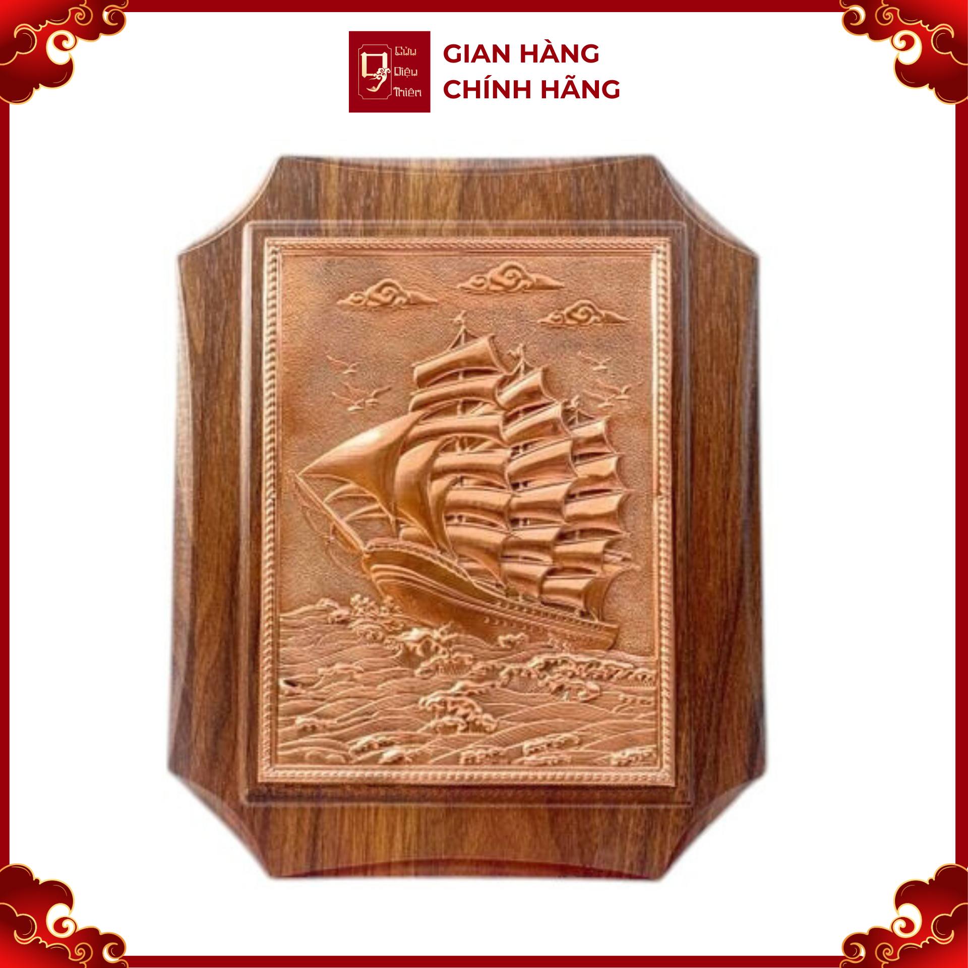 Tranh Đồng Thuận Buồm Xuôi Gió ( 20x25cm ) - Cửu Diệu Thiên - TB016