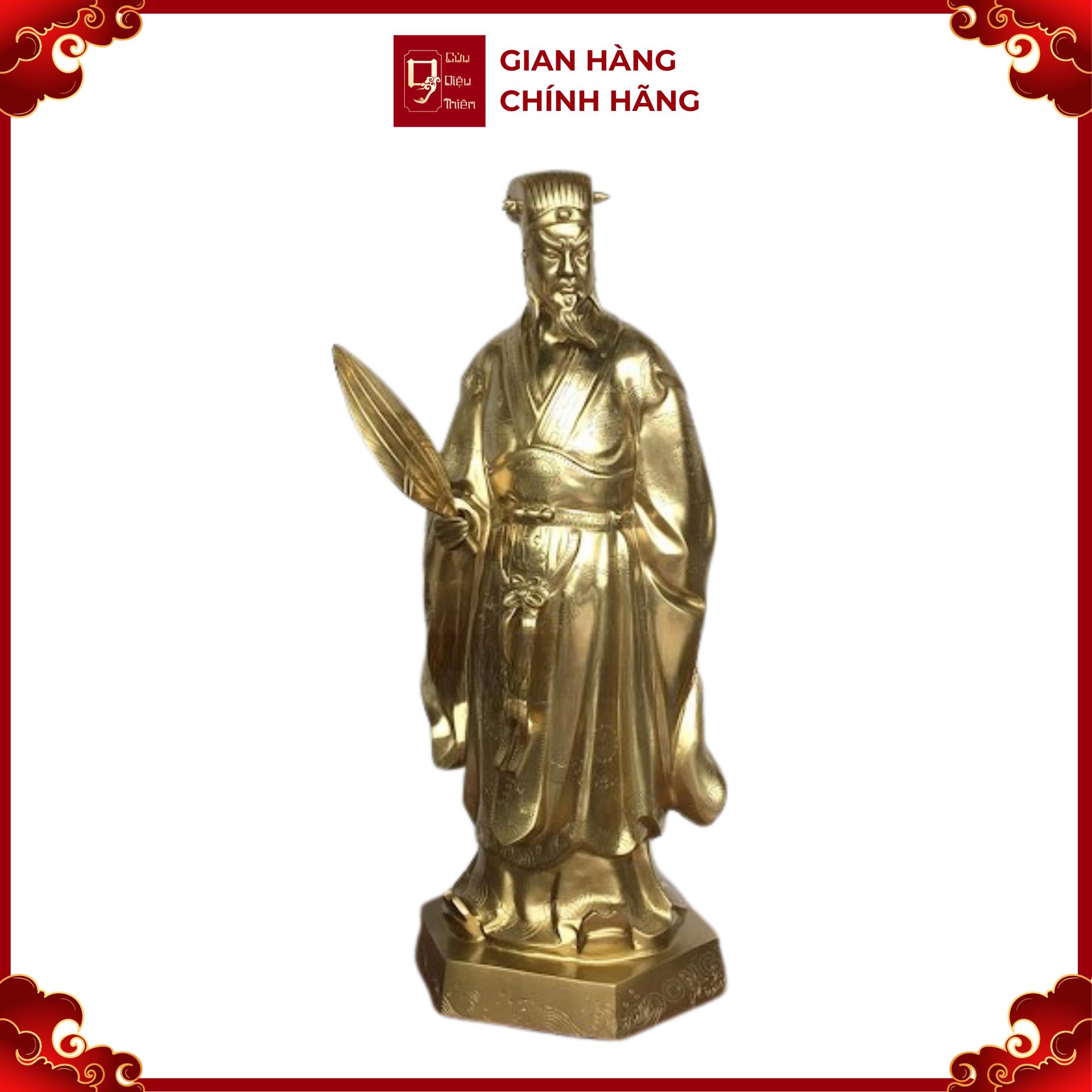 Tượng Khổng Minh - Đồ Đồng Cao Cấp - Cửu Diệu Thiên - THN104