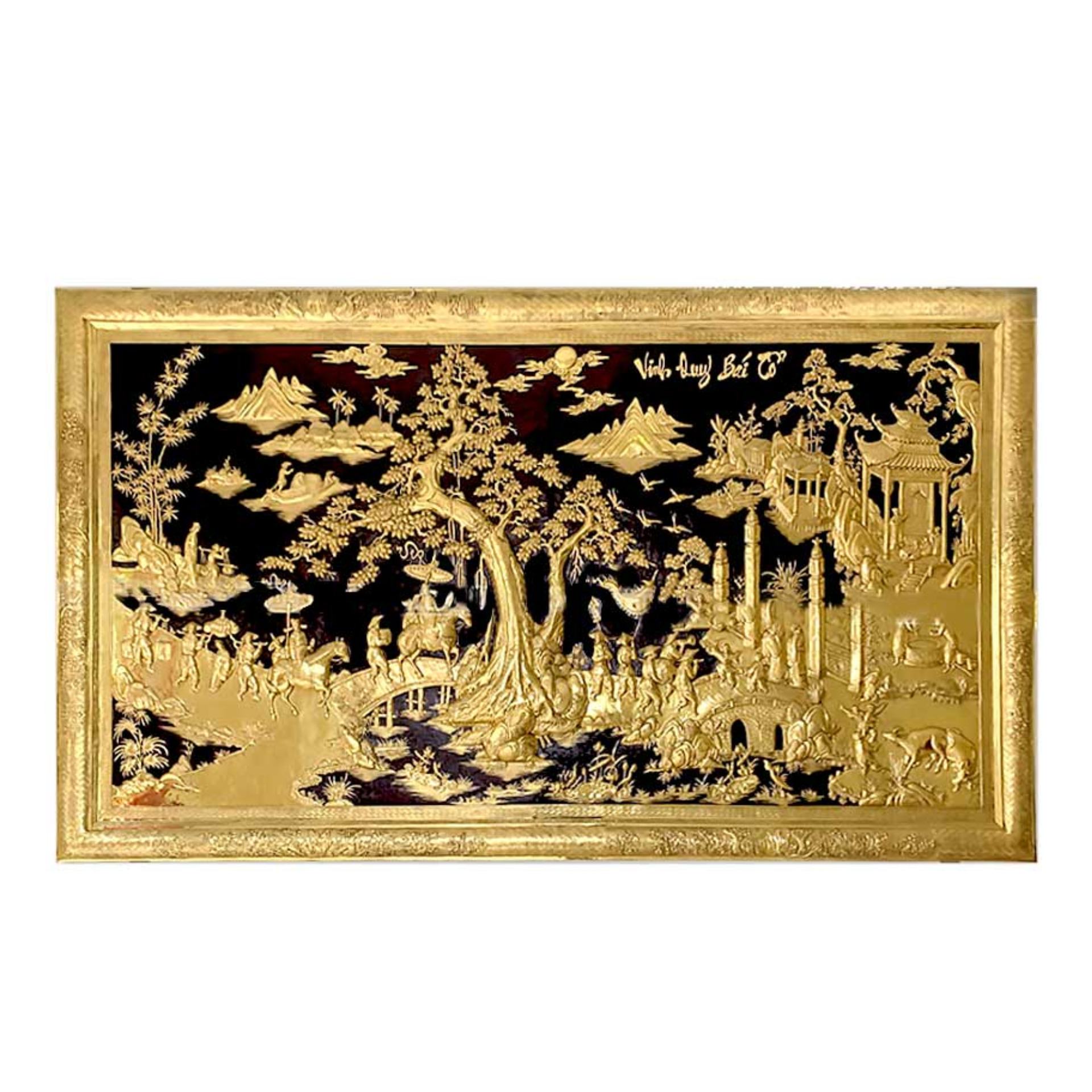 Tranh Vinh Quy Bái Tổ - Đồ Đồng Cao Cấp - Cửu Diệu Thiên - THN005