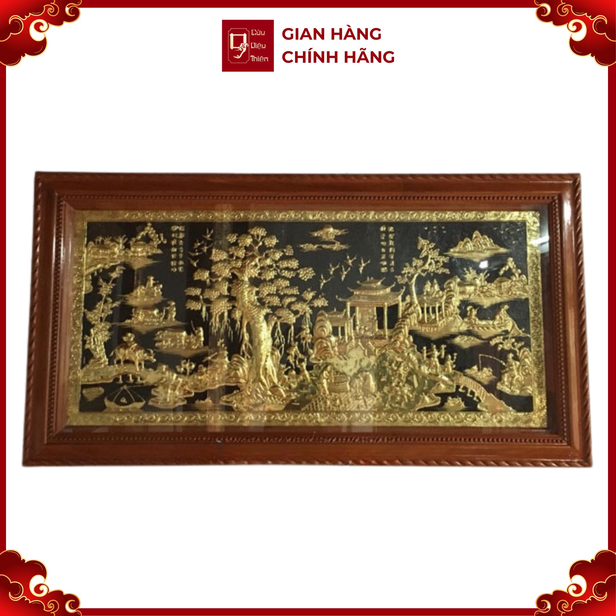 Tranh Đồng Quê - Đồ Đồng Cao Cấp - Cửu Diệu Thiên - THN401