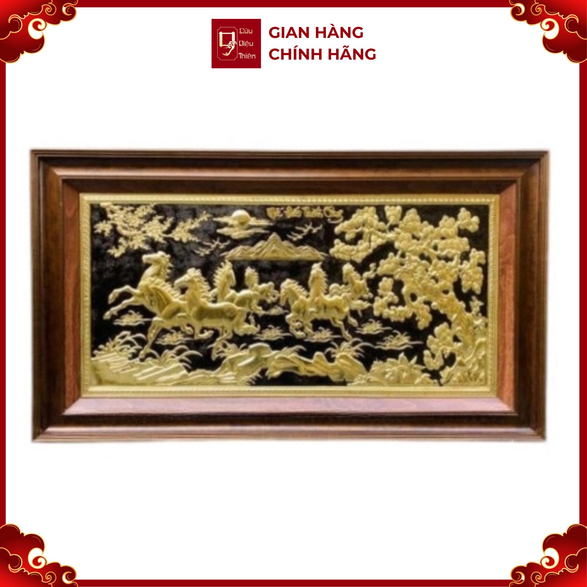Tranh Đồng Mã Đáo Thành Công ( 55x95cm ) - Cửu Diệu Thiên - MD008