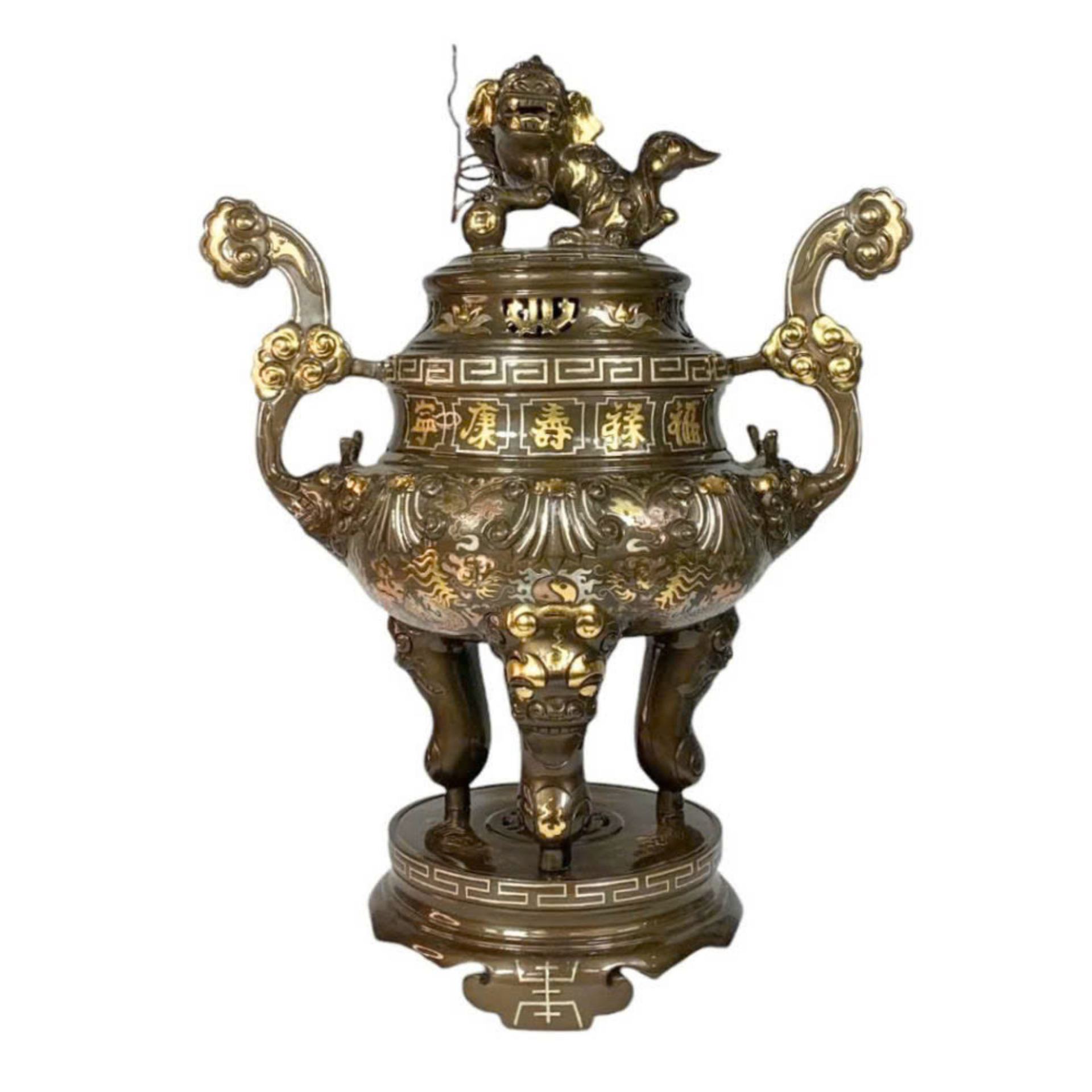 Đỉnh Đồng Phúc Lộc Thọ Khang Ninh - Đồ Đồng Cao Cấp - Cửu Diệu Thiên - ZC002